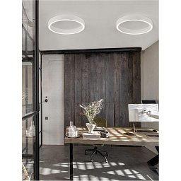 Obrázek pro produkt Stropní svítidlo STING LED hliník a akryl bílá Epistar SMD2835 40W 3000K Eaglerise TRIAC driver D60 H7.8 120st. IP20 stmívatelné - NOVA LUCE