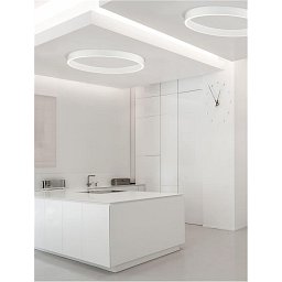 Obrázek pro produkt Stropní svítidlo STING LED hliník a akryl bílá Epistar SMD2835 60W 3000K Eaglerise TRIAC driver D100 H7.8 120st. IP20 stmívatelné - NOVA LUCE