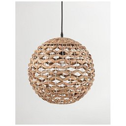 Obrázek pro produkt Závěsné svítidlo GRIFFIN železo a vodní hyacint, přírodní barva 1x12W E27 - NOVA LUCE