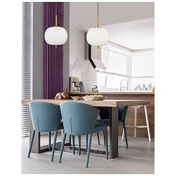Obrázek pro produkt Závěsné svítidlo LATO opálové sklo antický mosazný kov černý kabel E27 1x12W 230V IP20 bez žárovky - NOVA LUCE