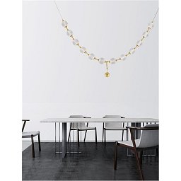 Obrázek pro produkt Závěsné svítidlo BRILLANTE zlatý hliník a akryl LED 50.4W 230V 3229 lm 3200K IP20 vč. dálkového ovládání stmívatelné - NOVA LUCE