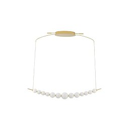 Obrázek pro produkt Závěsné svítidlo PERLA zlatý kov a opálové sklo LED 32W 230V 3000K IP20 stmívatelné - NOVA LUCE