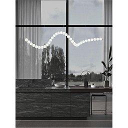 Obrázek pro produkt Závěsné svítidlo PERLA chromovaný kov a opálové sklo LED 99W 230V 3000K IP20 vč. dálkového ovládání stmívatelné - NOVA LUCE
