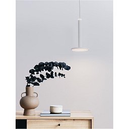 Obrázek pro produkt Závěsné svítidlo PALENCIA matný bílý kov LED 11W 230V 3000K IP20 - NOVA LUCE