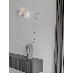 Obrázek pro produkt Nástěnné svítidlo INFINITY saténový bílý kov LED 6W 230V 3000K IP20 - NOVA LUCE