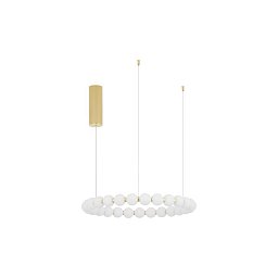 Obrázek pro produkt Závěsné svítidlo PERLA zlatý kov a opálové sklo LED 54W 230V 3000K IP20 stmívatelné - NOVA LUCE