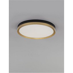 Obrázek pro produkt Stropní svítidlo MR JOHN černá a mosaz zlatá LED 25.2W 3000K - NOVA LUCE