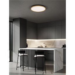 Obrázek pro produkt Stropní svítidlo MR JOHN černá a mosaz zlatá LED 31.5W 3000K - NOVA LUCE