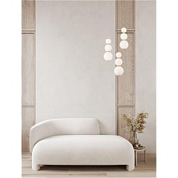 Obrázek pro produkt Závěsné svítidlo FLEA závěsné svítidlo zlatá a opálové bílé skleněné stínidlo LED 36W 3000K stmívatelné - NOVA LUCE