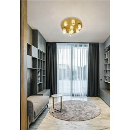 Obrázek pro produkt Stropní svítidlo BRILLE zlatý hliník a sklo LED 32W 230V 3200K IP20 stmívatelné - NOVA LUCE