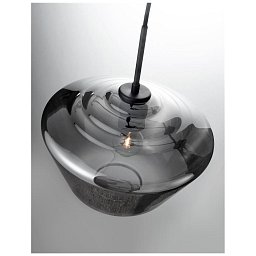 Obrázek pro produkt Závěsné svítidlo VEIRO chromové sklo černý kov černý kabel E27 1x12W 230V IP20 bez žárovky - NOVA LUCE