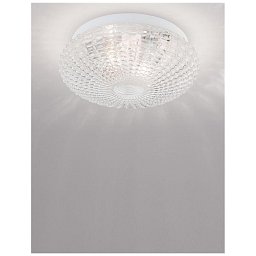 Obrázek pro produkt Stropní svítidlo CLAM čiré sklo bílý kov E27 2x12W 230V IP44 bez žárovky - NOVA LUCE