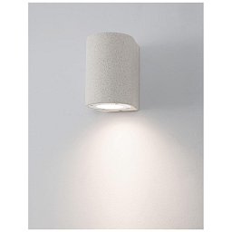 Obrázek pro produkt Venkovní nástěnné svítidlo LIDO bílý pískovec skleněný difuzor GU10 1x7W IP65 100-240V bez žárovky světlo dolů - NOVA LUCE
