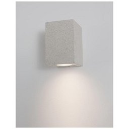 Obrázek pro produkt Venkovní nástěnné svítidlo FUENTO bílý pískovec skleněný difuzor GU10 1x7W IP65 100-240V bez žárovky světlo dolů - NOVA LUCE