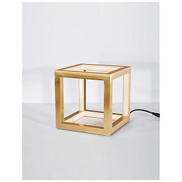 Obrázek pro produkt Stolní lampa GABBIA zlatý hliník a silikon LED 20W 230V 3000K IP20 stmívatelné - NOVA LUCE
