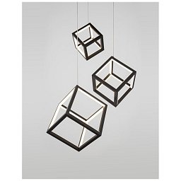 Obrázek pro produkt Závěsné svítidlo GABBIA černý hliník a silikon LED 110W 230V 3000K IP20 stmívatelné - NOVA LUCE