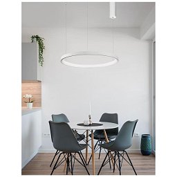 Obrázek pro produkt Závěsné svítidlo PERTINO bílý hliník a akryl LED 38W 230V 3000K IP20 stmívatelné - NOVA LUCE