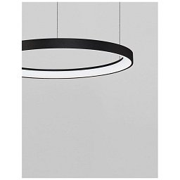 Obrázek pro produkt Závěsné svítidlo PERTINO černý hliník a akryl LED 38W 230V 3000K IP20 stmívatelné - NOVA LUCE