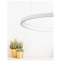 Obrázek pro produkt Závěsné svítidlo PERTINO bílý hliník a akryl LED 60W 230V 3000K IP20 stmívatelné - NOVA LUCE