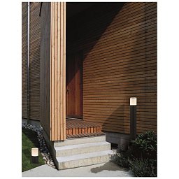 Obrázek pro produkt Venkovní sloupkové svítidlo NOTEN LED černý hliník čirý a bílý akryl 8W 3000K 220-240V IP65 120st. IP65 - NOVA LUCE