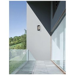 Obrázek pro produkt Venkovní nástěnné svítidlo LUPO černý hliník akrylový difuzor LED 10W 3000K 220-240V 64st. IP65 - NOVA LUCE