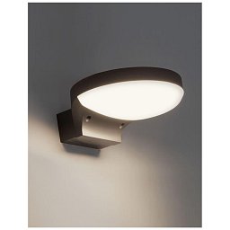 Obrázek pro produkt Venkovní nástěnné svítidlo ENZI tmavě šedý hliník akrylový difuzor LED 15W 3000K 100-240V 180st. IP54 - NOVA LUCE