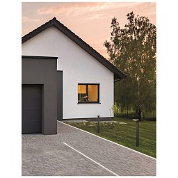 Obrázek pro produkt Venkovní sloupkové svítidlo ENZI tmavě šedý hliník akrylový difuzor LED 15W 3000K 100-240V 180st. IP54 - NOVA LUCE