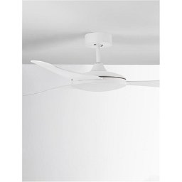Obrázek pro produkt Stropní ventilátor BLAIRE tělo z hliníku matná bílá a sklo 3ABS bílé listy - NOVA LUCE