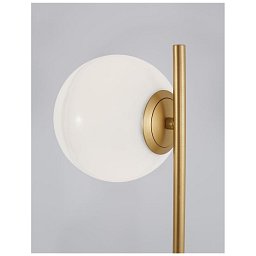 Obrázek pro produkt Stolní lampa CANTONA bílé opálové sklo mosaz zlatá a mramor G9 1x5W 230V IP20 bez žárovky - NOVA LUCE