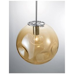 Obrázek pro produkt Závěsné svítidlo MAYAN chromovaný kov šampaň sklo E27 1x12W 230V IP20 bez žárovky - NOVA LUCE