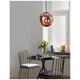 Obrázek pro produkt Závěsné svítidlo MAYAN matný černý kov měď sklo E27 1x12W 230V IP20 bez žárovky - NOVA LUCE