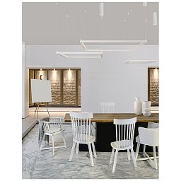 Obrázek pro produkt Závěsné svítidlo ETERNA bílý hliník a akryl LED 50W 230V 3000K IP20 stmívatelné - NOVA LUCE