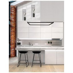 Obrázek pro produkt Závěsné svítidlo ETERNA černý hliník a akryl LED 50W 230V 3000K IP20 stmívatelné - NOVA LUCE