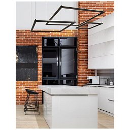 Obrázek pro produkt Závěsné svítidlo ETERNA černý hliník a akryl LED 40W 230V 3000K IP20 stmívatelné - NOVA LUCE