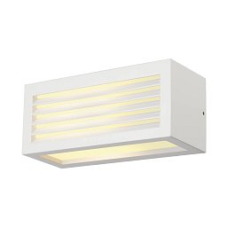 Obrázek pro produkt Venkovní svítidlo BOX-L E27 nástěnná bílá 230V E27 18W IP44 - BIG WHITE (SLV)