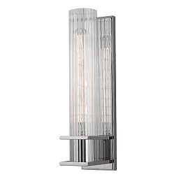 Obrázek pro produkt Nástěnné svítidlo SPERRY ocel/sklo nikl/čirá E27 1x75W - HUDSON VALLEY