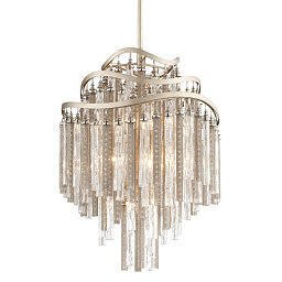 Obrázek pro produkt Závěsné svítidlo CHIMERA kov/sklo stříbrná/čirá E14 7x40W - HUDSON VALLEY (Corbettt)
