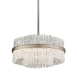 Obrázek pro produkt Závěsné svítidlo CHIME kov/ocel/sklo stříbrná/čirá E14 4x60W - HUDSON VALLEY (Corbettt)