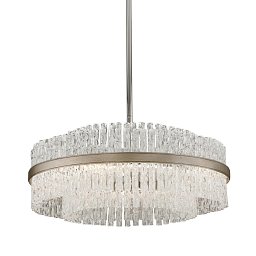 Obrázek pro produkt Závěsné svítidlo CHIME kov/sklo stříbrná/čirá E14 8x60W - HUDSON VALLEY (Corbettt)