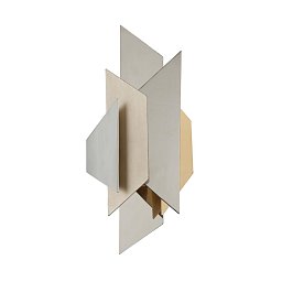 Obrázek pro produkt Nástěnné svítidlo MODERNIST kov/ocel stříbrná/zlatá E14 1x60W - HUDSON VALLEY (Corbettt)