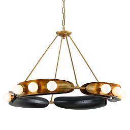 Obrázek pro produkt Závěsné svítidlo HOPPER mosaz/sklo mosaz/opál G9 12x5W - HUDSON VALLEY (Corbettt)