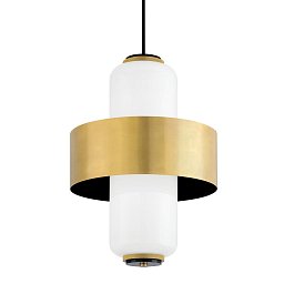 Obrázek pro produkt Závěsné svítidlo MELROSE mosaz/sklo mosaz/opál E14 6x40W - HUDSON VALLEY (Corbettt)