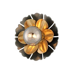 Obrázek pro produkt Nástěnné svítidlo MAGIC GARDEN kov/sklo bronz/kouřová E27 1x20W - HUDSON VALLEY (Corbettt)