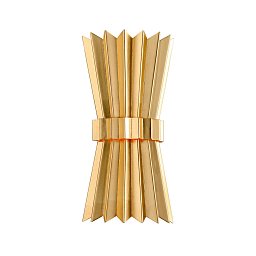 Obrázek pro produkt Nástěnné svítidlo MOXY kov zlatá E14 2x60W - HUDSON VALLEY (Corbettt)
