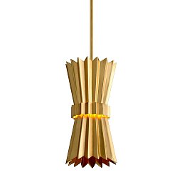 Obrázek pro produkt Závěsné svítidlo MOXY kov zlatá E27 1x60W - HUDSON VALLEY (Corbettt)