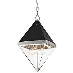 Obrázek pro produkt Závěsné svítidlo COLTRANE ocel/akryl nikl/čirá E14 4x25W - HUDSON VALLEY