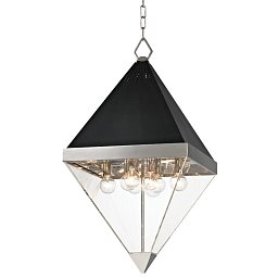 Obrázek pro produkt Závěsné svítidlo COLTRANE ocel/akryl nikl/čirá E14 8x25W - HUDSON VALLEY