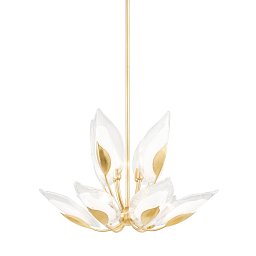 Obrázek pro produkt Závěsné svítidlo BLOSSOM mosaz zlatá E14 12x40W - HUDSON VALLEY