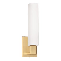 Obrázek pro produkt Nástěnné svítidlo LIVINGSTON mosaz/sklo staromosaz/opál E27 1x40W - HUDSON VALLEY