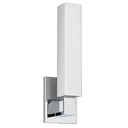 Obrázek pro produkt Nástěnné svítidlo LIVINGSTON mosaz/sklo chrom/opál E27 1x40W - HUDSON VALLEY
